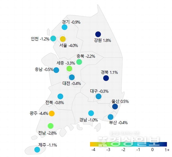 ▲ ■ 1분기 전국 아파트 전세 실거래가 상승률