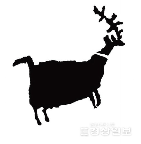 ▲ 반구대 암각화의 사슴문양