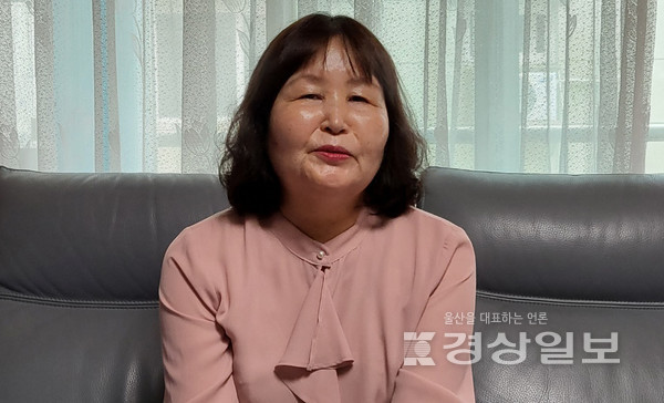 지난 24일 울주군 온산읍에서 만난 무또 지에꼬씨가 자신의 한국 생활에 대해 이야기하고 있다.
