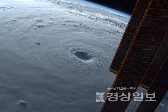 ▲ 국제우주정거장(ISS)에서 촬영한 난마돌.