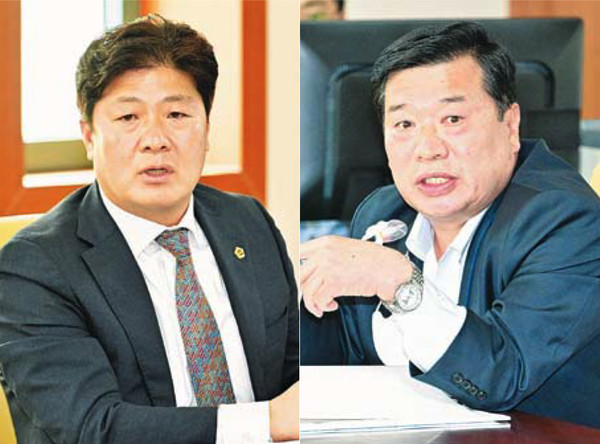 공진혁 시의원, 이장걸 시의원(왼쪽부터)
