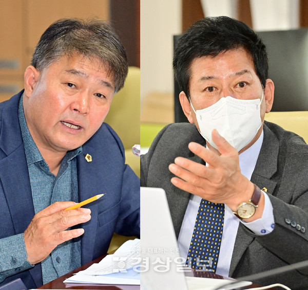 이성룡 의원, 홍유준 의원(왼쪽부터)