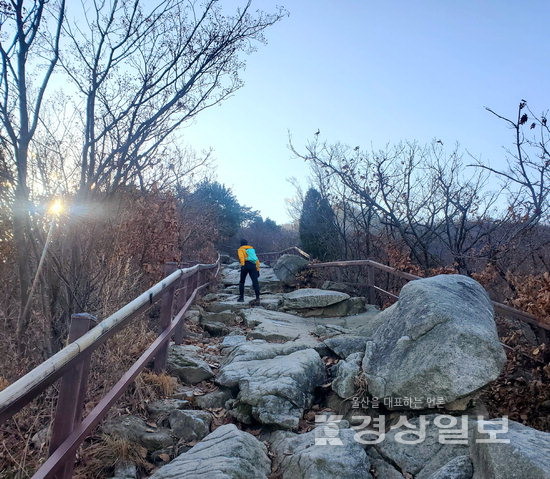 ▲ 계단로는 이름 그대로 계단이 많다. 계단이 모두 1003개라고 하는데, 실제로 등산로의 상당 구간이 계단이다.