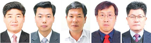 정호동 경제산업실장, 이채권 미래전략본부장, 홍병익 환경국장, 이병준(경자청) 사업총괄본부장, 최민호(동구) 부구청장(왼쪽부터)
