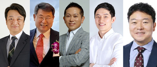 김기백 소장, 이기왕 교수, 조면기 대표, 유근용 대표, 정명지 팀장(왼쪽부터)