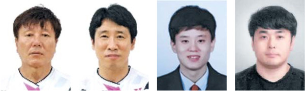 이삼섭, 정재군, 김반석, 박욱일(왼쪽부터)
