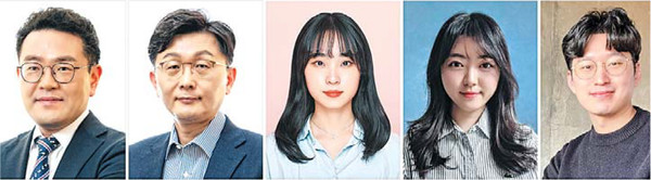 권순용 교수, 이종훈 교수, 제 1저자 장소라 연구원, 제 1저자 윤아람 연구원, 제 1저자 송승욱 연구원(왼쪽부터).