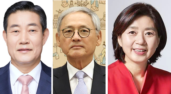 신원식, 유인촌, 김행(왼쪽부터)