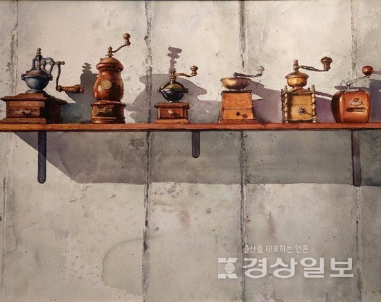 ▲ ‘모자이크전’ 김은정씨의 ‘커피향 머금고’