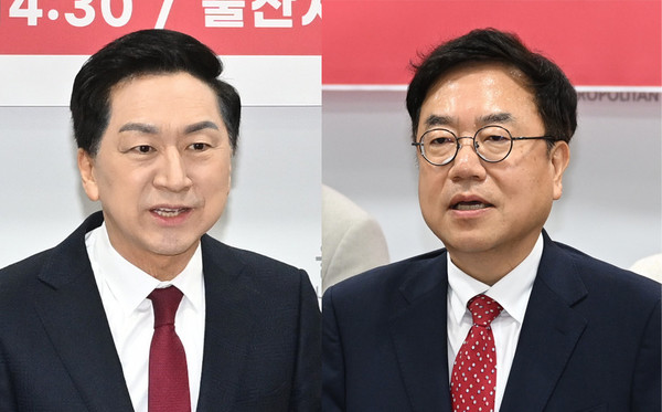 김기현 의원, 서범수 의원(왼쪽부터)