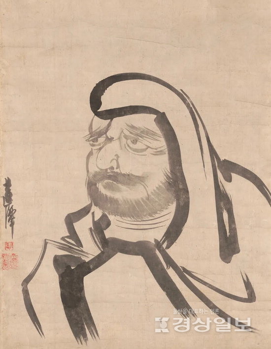 ▲ 조선시대 화가 김명국의 달마도.