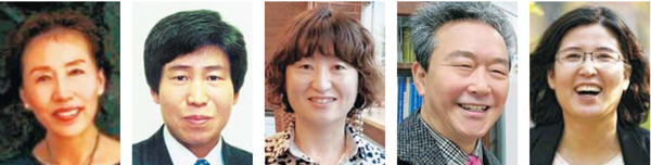 이자영, 이충호, 송영화, 박영식, 장그래(왼쪽부터)