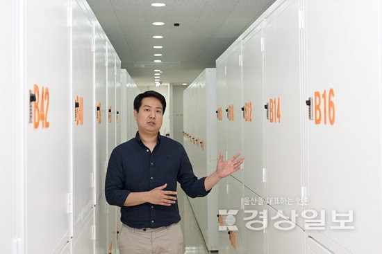 ▲ 공유창고를 소개하고 있는 모습.