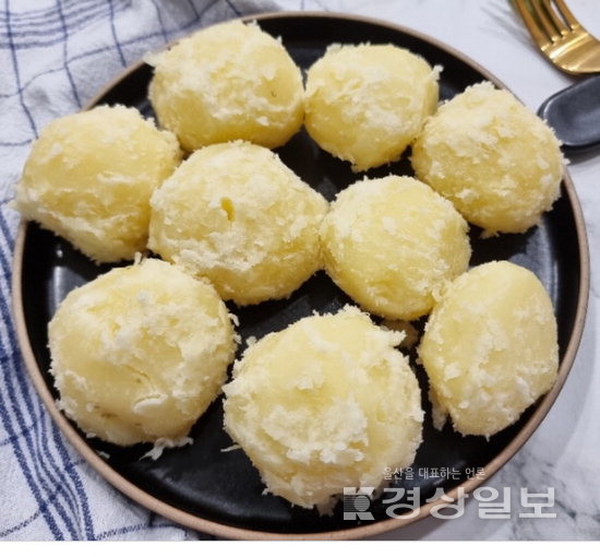 ▲ 삶은 감자.