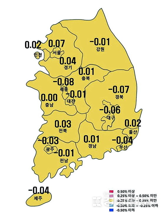 아파트 매매가격지수 변동률(자료=한국부동산원)