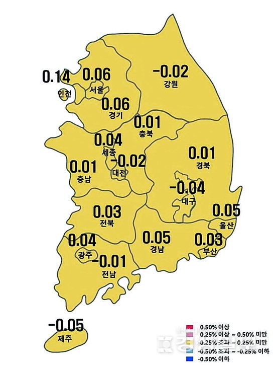 아파트 전세가격지수 변동률(자료=한국부동산원)