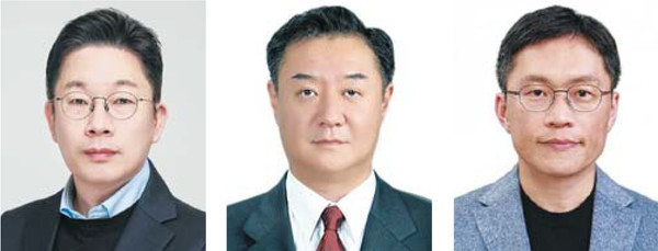 김윤태 부사장, 남주영 부사장, 박규성 부사장(왼쪽부터)