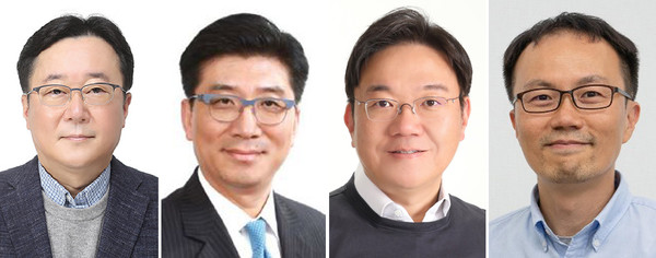 이승조 부사장, 구자용 부사장, 김창환 부사장, 한동희 부사장(왼쪽부터)