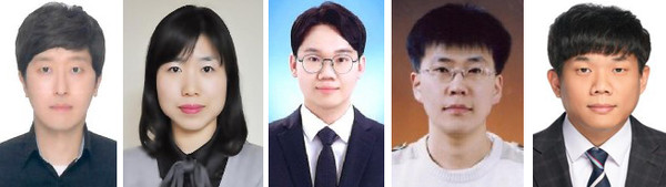 김지인 주무관, 김수정 주무관, 최재호 주무관, 조현백 계장, 이재준 주무관(왼쪽부터)