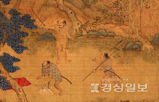 ▲ 노략질하는 왜구. 출처 : 도쿄대 사료편찬소 소장