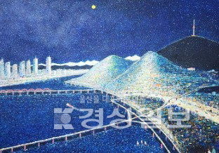 ▲ 김정호 작가의 ‘서울의 달-강변연가’