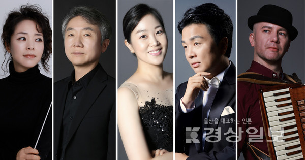 김봉미, 손기영, 홍지연, 김정권, 알렉산더 쉐이킨(왼쪽부터)