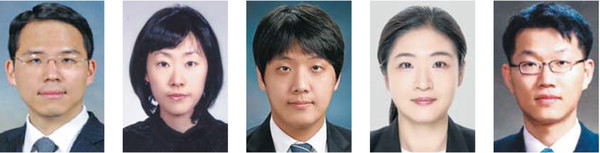 ▲ 양승우 법관, 정인영 법관, 이대로 법관, 임정윤 법관, 이준영 법관(왼쪽부터)