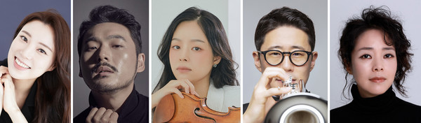 황수미, 이응광, 김다미, 성재창, 김봉미(왼쪽부터)