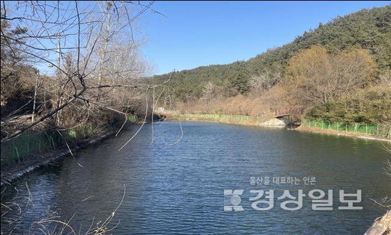 ‘새못저수지 경관 사업’이 예정된 울산 중구 유곡동 457 일원 전경.  중구청 제공